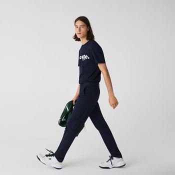 Lacoste Slim Fit Stretch Gabardine Chino Pants - Kalhoty Pánské Tmavě Blankyt Blankyt | CZ-SKwMYm